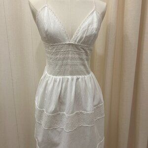 Baby Pink - Eyelet Halter Dress